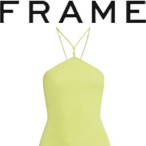 Revolve FRAME Sleeveless Lemon Bodysuit XS